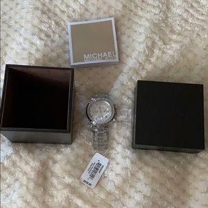 Michael Kors Clear/Stainless Steel/Crystals watch
